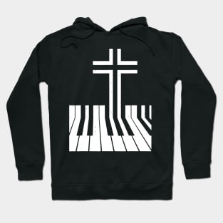 Christian Piano Player Gift Design Piano Teacher Keyboard Hoodie